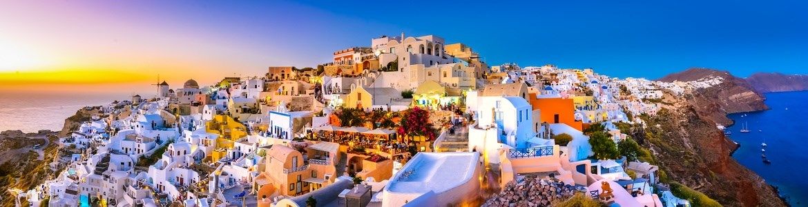 car hire Santorini towns