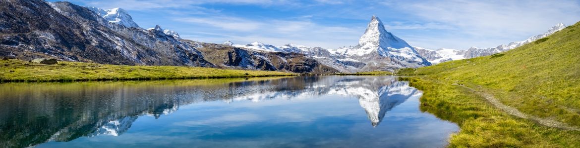 View of Matterhorn in Zermatt, Swiss Alps, Switzerland