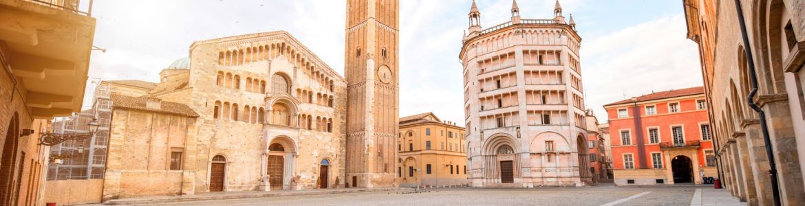 Parma main square in Italy