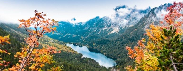 Van driving route from Barcelona to the Pyrenees