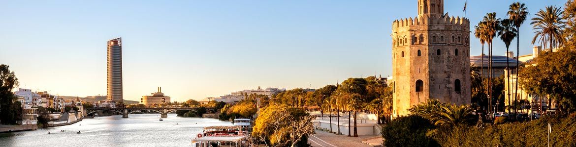 Torre del Oro Guadalquivir Car Hire Seville Santa Justa Train Estation AVE 